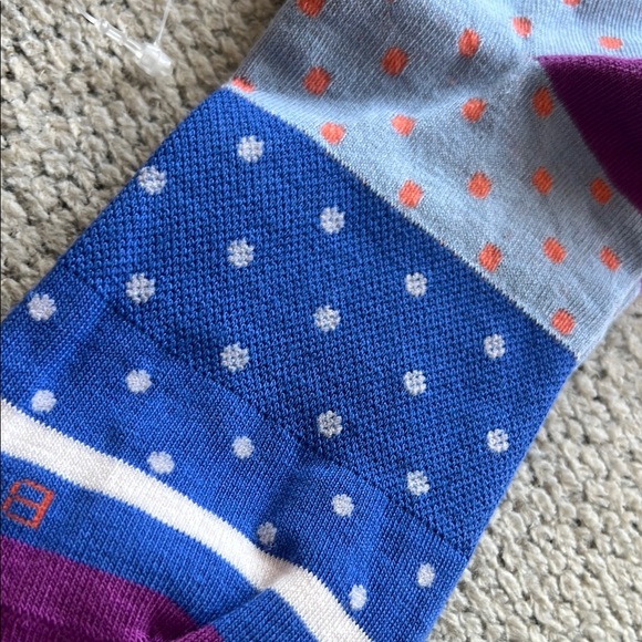 Bombas Polka Dot Socks - Blue and Purple - Picture 3 of 5